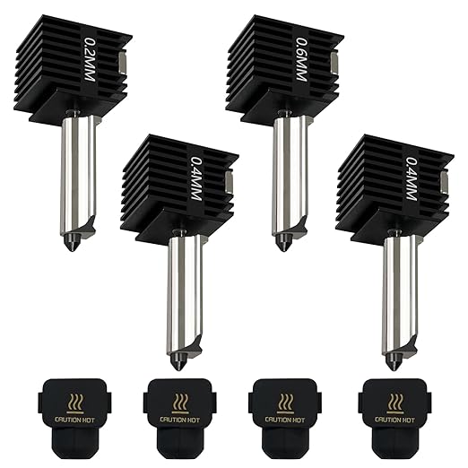 Nozzle 0.4Mm Hardened - 4'lü Paket A1 Mini/A1 Hotend Baskı