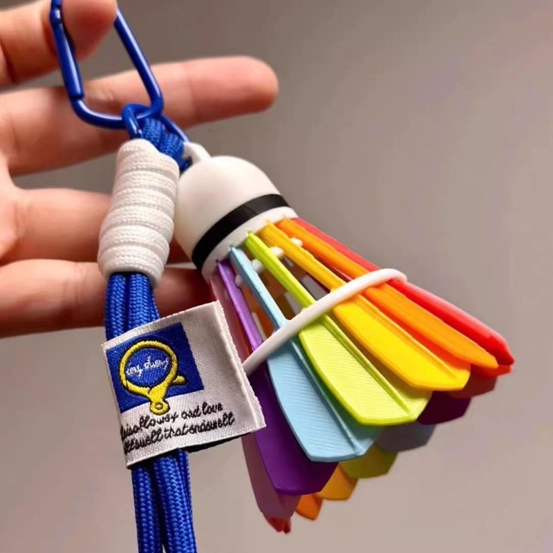 3D Printing Household Items - Yaratıcı 3D Baskılı Tüy Gökkuşağı Badminton