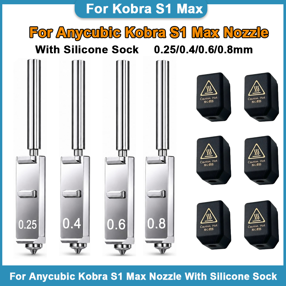 Nozzle 0.4Mm Hardened - Anycubic Kobra S1 Max için Sertleştirilmiş
