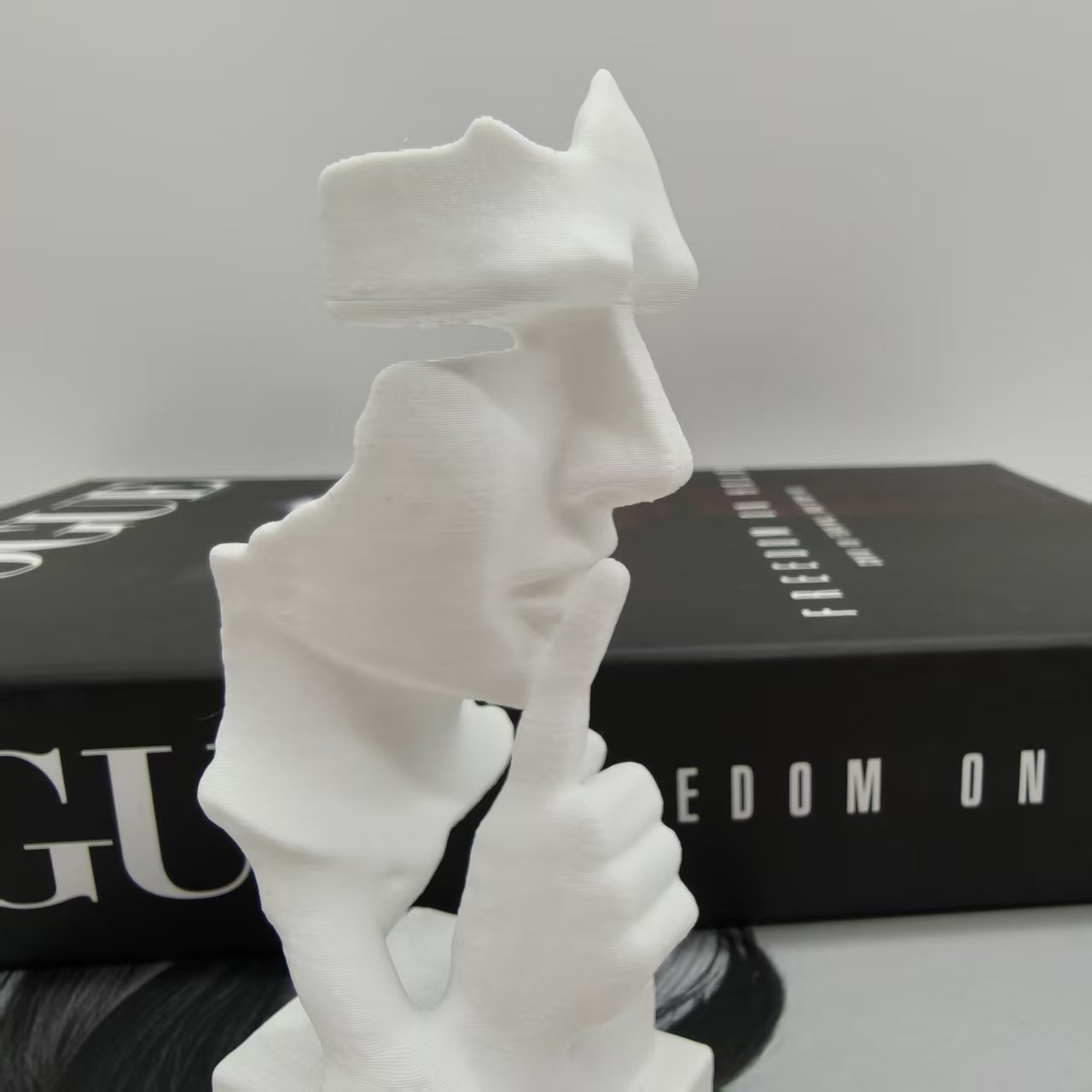 3D Printing Household Items - Düşünür Heykeli, Sessizlik Altındır Soyut Sanat