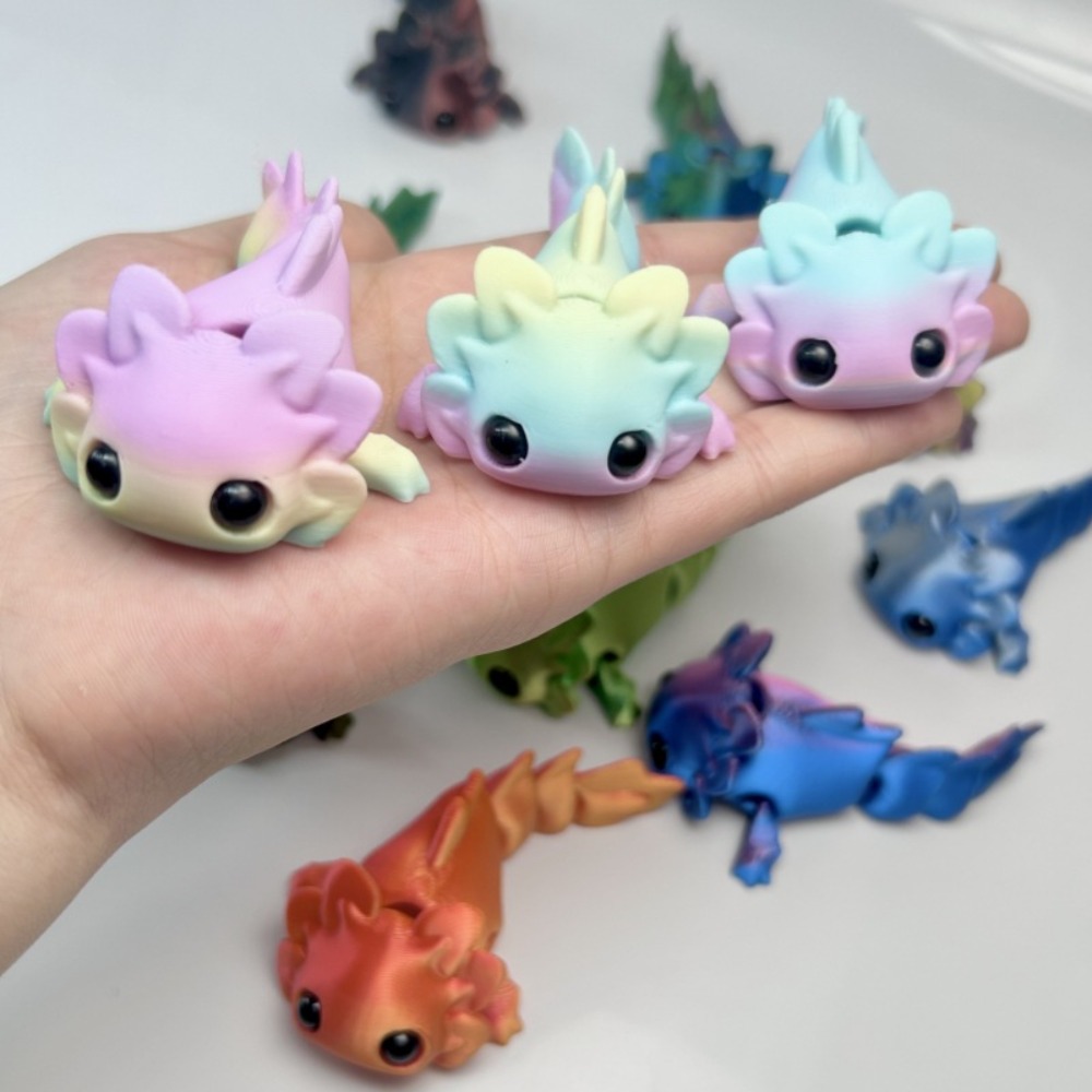 3D Printing Household Items - 3D Baskılı Semender Figürleri Oyuncaklar Çok