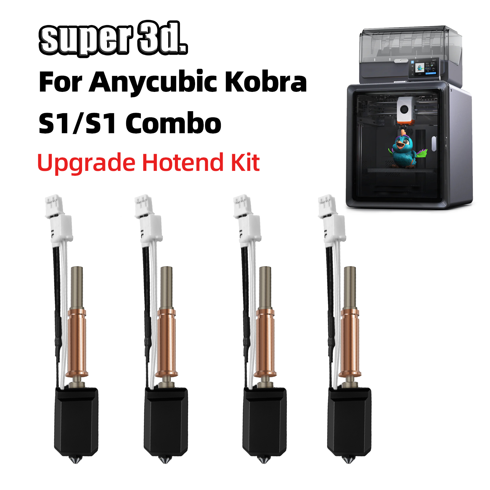 Nozzle 0.4Mm Hardened - Anycubic Kobra S1 Hotend Kobra S1