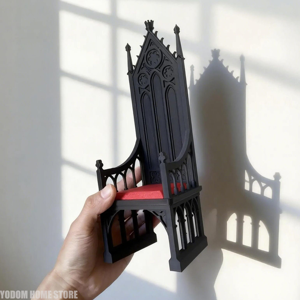 3D Printing Household Items - 3d Baskılı Gotik Tarzı Taht İskelet