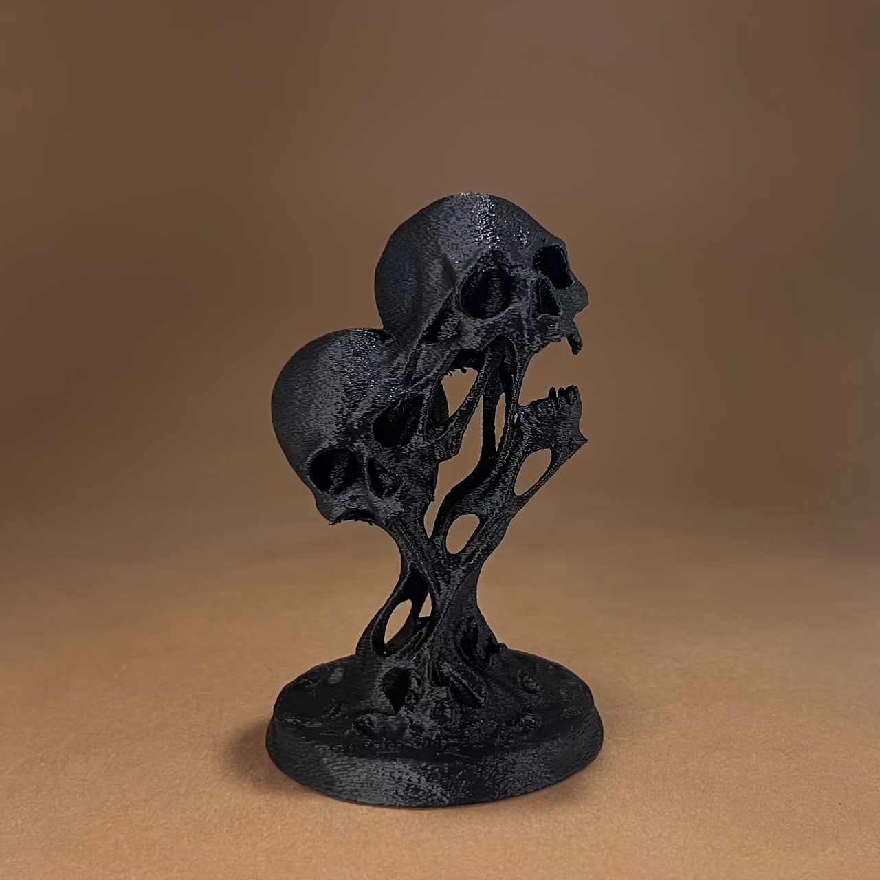 3D Printing Household Items - 1 Parçalı Gotik Eriyen Kafatası Heykeli