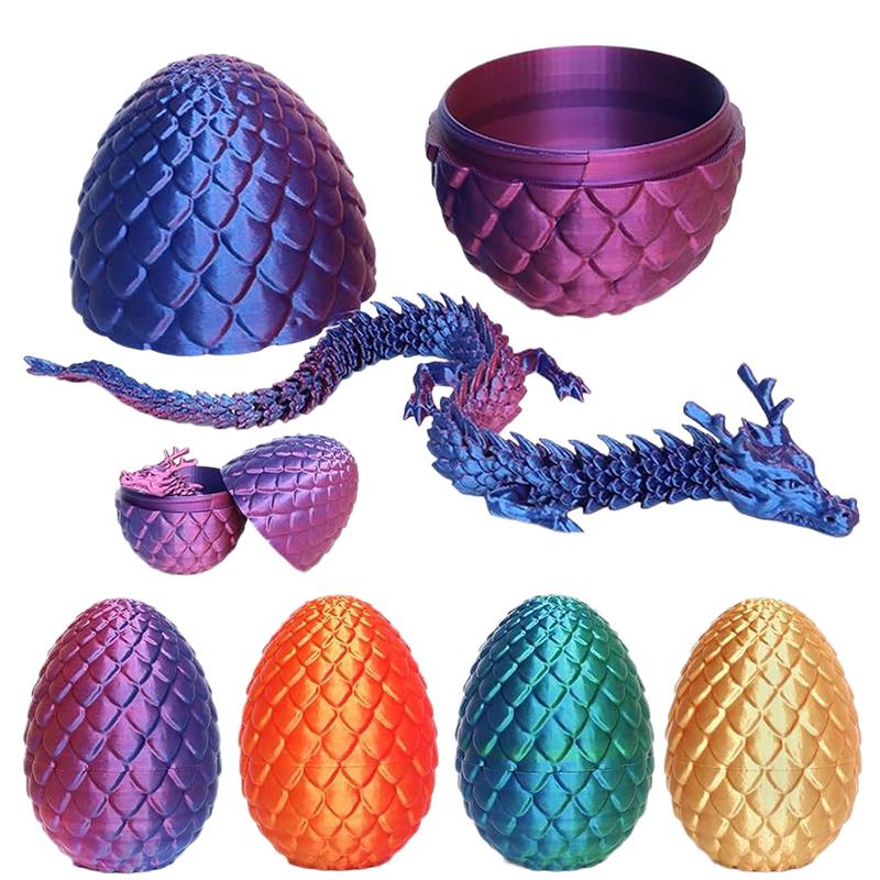 3D Printing Household Items - (BF06)3D Baskılı 30cm Ejderha Yumurtası Hareketli