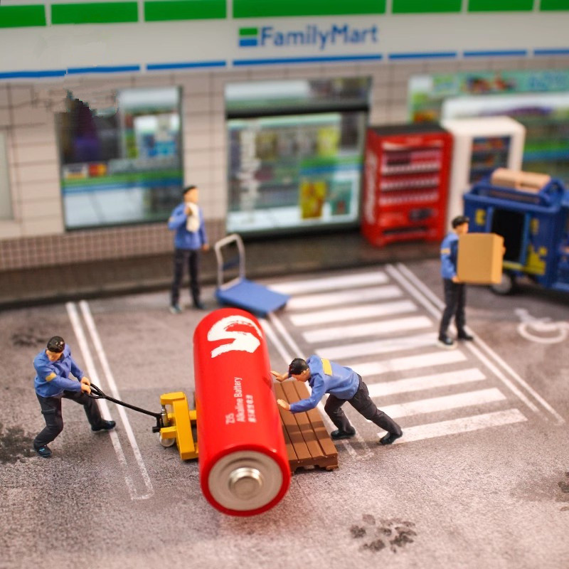 3D Printing Warehouse - 1/64 Ölçekli 3D Baskı Minyatür Sokak
