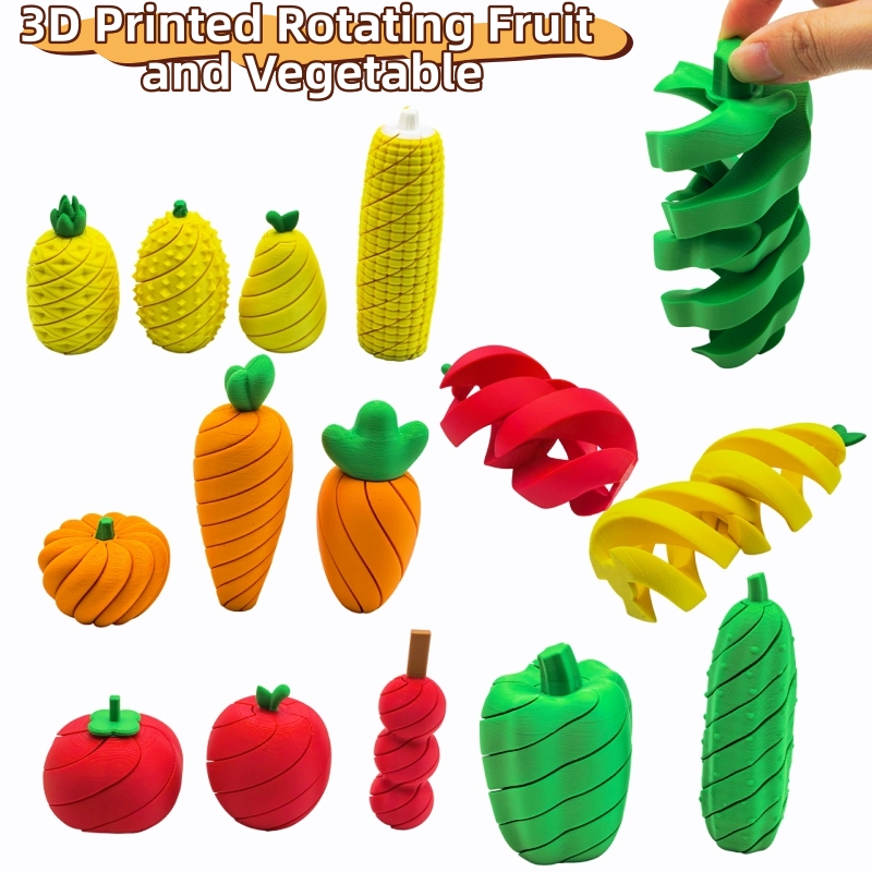 3D Printing Household Items - 3D Baskılı Meyve ve Sebze Stres