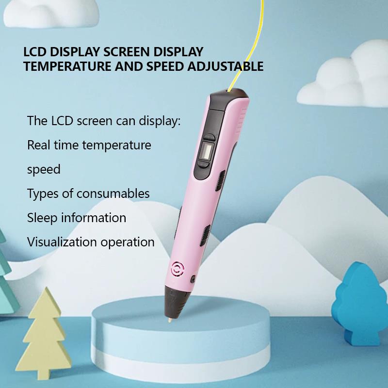 LCD Ekranlı Tip C Kablolu 3D B - 3D Printing Pen For Kids incelemesi ve fiyatı