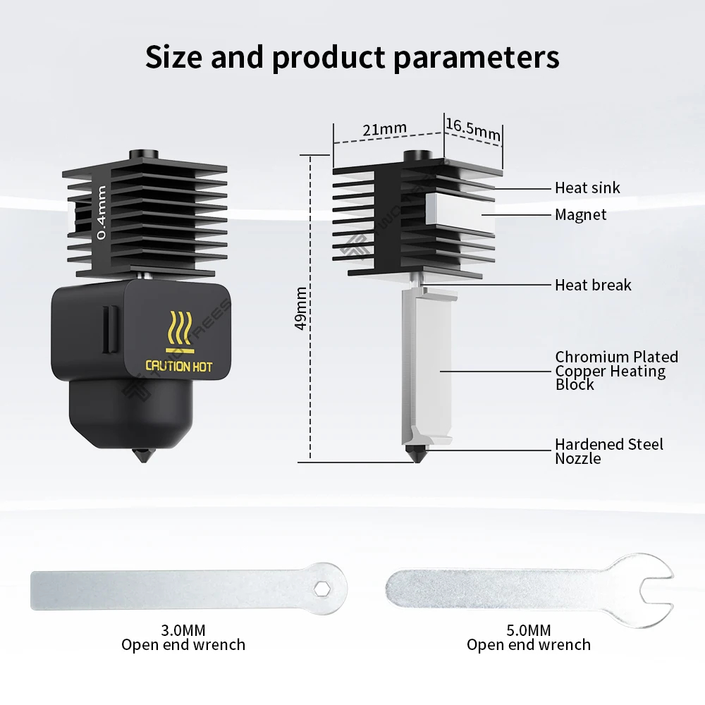 Bambu Lab A1/A1 Mini için 0.4m - Nozzle 0.4Mm Hardened incelemesi ve fiyatı