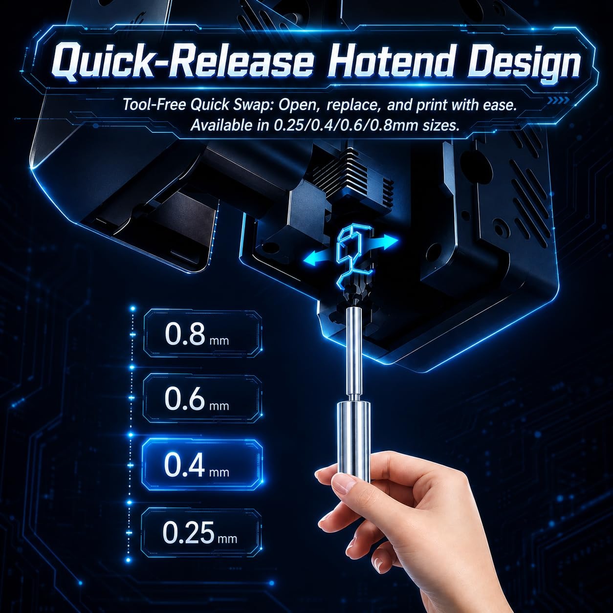 Anycubic Kobra S1 Max için Ser - Nozzle 0.4Mm Hardened incelemesi ve fiyatı