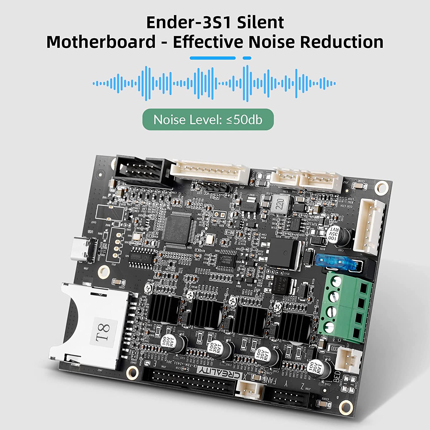 Creality Ender-3 S1 Sessiz Ana - Motherboard 3D Printer incelemesi ve fiyatı